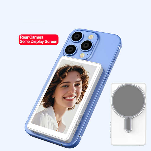 1800mAh New Suitable for iPhone and Android Remote Control Photograph Magnetic Wireless Phone Vlog Selfie Monitor Screen