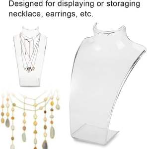 High-grade <b>Acrylic</b> Jewelry Necklace Neck Model Portrait Neck Pendant Show Props Decorate Jewelry Display <b>Shelf</b> - Product Image 2