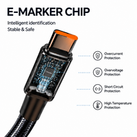 Cable de Datos USB-C de Carga Súper Rápida de 0A 240W con Diseño Trenzado Resistente para Teléfono Móvil y Transferencia de Energía de Alta Velocidad
