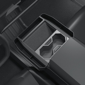 Organisateur de rangement pour console centrale avec porte-gobelet, compatible Tesla Cybertruck 2024-2026, accessoires intérieurs de type insert - Product Image 4