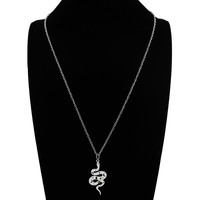Collier pendentif serpent en acier inoxydable, breloque serpent étoile lune découpée, collier chaîne superposé pour femme style gothique occulte