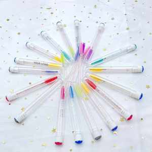 Best Selling <b>Eyelash</b> Brush With Tube New <b>Eyelash</b> <b>Extension</b> Brush Tube With Fluffy OEM Tubes - Product Image 5