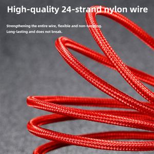 Cable USB Tipo C 3 en 1 de 1.2m con Carga Rápida de 2.4A para Teléfono Móvil, con Logotipo Personalizado, Gran Venta - Product Image 4