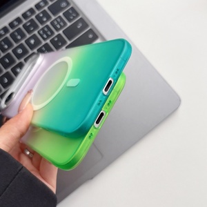 Fundas Magnéticas Translúcidas Degradadas Mate para iPhone 17 15 16 Pro Max 17 Air, Delgadas, Resistentes a Impactos, de PC Rígido - Product Image 4
