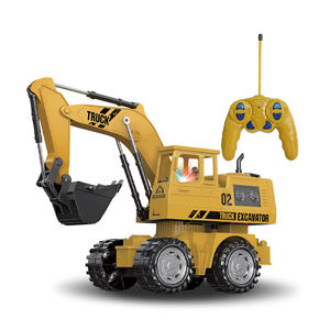 Vente en gros de joints mobiles 5 canaux Rc Engineering Vehicle Truck 1:16 Scale Remote Control Digger Excavator Toy avec lumière - Product Image 1
