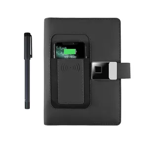 Bloc <span class=keywords><strong>de</strong></span> Notas con Sincronización <span class=keywords><strong>de</strong></span> Escritura a Mano, Almacenamiento en la Nube, Bloqueo Electrónico con Huella Dactilar, Bolígrafo Inteligente, Diario, Banco <span class=keywords><strong>de</strong></span> Energía, Cuaderno, Aplicación Bluetooth - Product Image 1