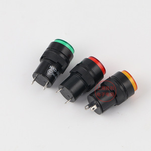 Indicateur lumineux Nxd-213 16mm LED Rouge Vert Jaune 220V 24V IP65 Plastique - Product Image 3