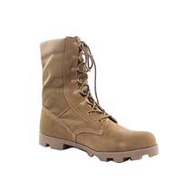 Bottes tactiques imperméables en Oxford kaki foncé, semelle en caoutchouc antidérapante pour hommes, entraînement en plein air, OEM ODM personnalisé, ISO CE