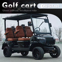 Carrito de Golf Eléctrico Inteligente de 4 Plazas con Techo de Panel Solar y Cámara de Reversa para Operación Segura de Flotas Comerciales