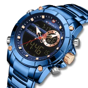 Naviforce — montre-bracelet de luxe pour hommes, nouvelle collection 2019, 9163