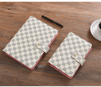 Vente en gros d'usine, agenda à feuilles mobiles A6 en cuir PU, classeur à 6 anneaux, portefeuille budgétaire, carnet, organisateur d'argent, couverture rigide