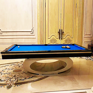 Table de <span class=keywords><strong>billard</strong></span> contemporaine de luxe de 9 pieds Table de <span class=keywords><strong>billard</strong></span> professionnelle en ardoise avec pieds en bois massif et accessoires de queue - Product Image 5