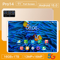 Tablet PC Pro 14 >10.1" MTK Octa Core 16GB+1TB 108MP 8000mAh 5G Dual SIM+TF AI Core Gaming Ultra 120Hz Refresh Rate Wi-Fi