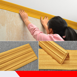 Moderna Striscia Adesiva Impermeabile in XPE per Angoli di Pareti, Cornice Decorativa Autoadesiva per Bordi del Soffitto - Product Image 6