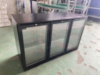Réfrigérateur commercial de refroidissement par air de portes en verre du refroidisseur 2 de barre pour des barres