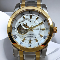 Montre mécanique sportive de style concis pour hommes, 41 mm, verre saphir, affichage de la date, bracelet en acier inoxydable, montre de luxe
