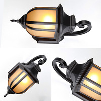 Poteau de jardin extérieur classique E27 corps de lampe en aluminium prix bon marché luminaire pilier de clôture