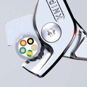 KNIPEX - 95 16 160 SB กรรไกรตัดสายเคเบิลแบบ StepCut พร้อมด้ามจับแบบหลายส่วน ทนแรงดันไฟฟ้า 1000V - EAN 4003773085898 กรรไกรตัดสายไฟ - Product Image 3