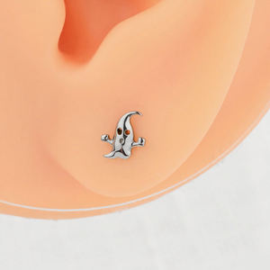 Lotus Wholesale Implant Grate Titanium Metal High Polished Spooky Ghost Internal Threaded Fine Body Piercing Jewelry - Product Image 6