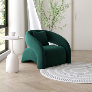 ネットレッドシングルチェアリビングルーム新デザインレジャーチェアミニマリストデザイナーライトラグジュアリーカーブドバルコニーチェアセット - Product Image 5