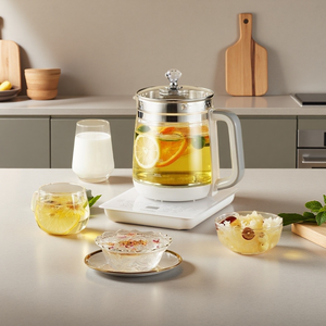 Estrattore di Infusi in Vetro Borosilicato da 1.8L per Tè e Erbe, 110V, 18 Programmi, 4 Metodi di Cottura, Pianificazione 24H - Esportazione Transfrontaliera - Product Image 1