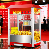 Marmite en acier inoxydable avec poignée résistante à la chaleur et système de ventilation ; Machine à popcorn de style cinéma.