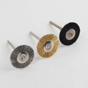 แปรงลวดเหล็กสำหรับขจัดสนิม ด้ามจับแปรงลวดทองแดง แปรงขนม้า ผ้าขาว แผ่นขัดเงา ชุดอุปกรณ์ - Product Image 2