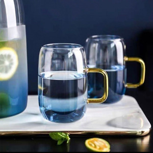 Tùy Chỉnh Màu <span class=keywords><strong>Pitcher</strong></span> Thiết Lập Thủy Tinh Nước Jug Carafes Borosilicate Thủy Tinh Nước <span class=keywords><strong>Pitcher</strong></span> Với Nắp - Product Image 4