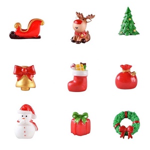 Décorations de Noël en résine, rennes, Père Noël, Joyeux Noël, décoration pour la maison, figurines, miniatures, Nouvel An <span class=keywords><strong>2022</strong></span>, décoration de boîte de Noël - Product Image 2