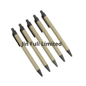 Stylo en papier de blé écologique biodégradable de style nordique, cadeau d'affaires pour le bureau, tube en papier <span class=keywords><strong>portugais</strong></span> - Product Image 5