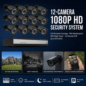 Cámara de Vigilancia CCTV al por Mayor, Kit de Cámara Analógica DVR HD AHD de 2MP, 4/8/16 Canales, Sistema de Monitoreo de Seguridad para Exteriores - Product Image 6