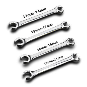 Jeu de clés à tuyau d'huile de frein pour diagnostic automatique CRV, outil de démontage de tuyau d'huile hydraulique à extrémité ouverte, bricolage - Product Image 1
