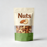 Fournisseur fiable, emballage alimentaire en PE refermable et robuste, emballage pour en-cas secs, sac à noix pour les magasins de proximité