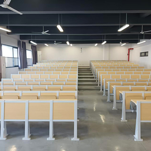 Asientos de Madera para Aulas Universitarias, Sillas y Mesas Fijas para Teatros Escolares y Universitarios - Product Image 4
