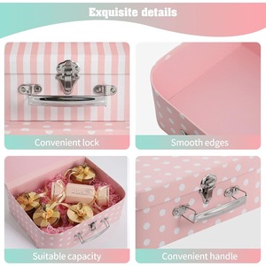3-piece cardboard tote <b>box</b> storage <b>box</b>, suitable for <b>photo</b> storage and furniture storage, customizable as needed - Product Image 3