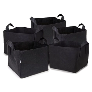 Sacs de culture en <span class=keywords><strong>feutre</strong></span> respirant de qualité supérieure, écologiques, pour jardinage intérieur et extérieur |   Favorise la formation de racines robustes 4-5 gallons - Product Image 2