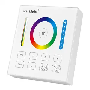 Mi light B0 8区2.4GHz无线WIFI触摸智能面板调光器RGBW RGB + CCT CW WW LED智能遥控器