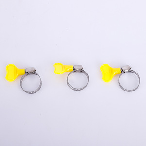 <b>Hose</b> Clamps American Style 45mm Nominal Diameter With Yellow Plastic Handle For Faucet Water Pipe <b>Gas</b> Pipe - Product Image 2