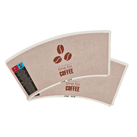 Tasse en papier jetable imprimée personnalisée pour le thé, le café, la bière et l'utilisation de boissons à revêtement simple face