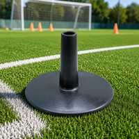 Base en caoutchouc 32mm/25mm pour poteau d'agilité de football, base de poteau d'entraînement robuste, base de poteau de slalom de football, vente en gros usine