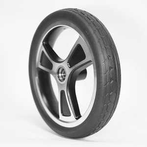 Naidong 12x2.125 Swivel <b>Wheel</b> Airless Wear-Resistant Non-Slip Manual Wheelchair - Product Image 1