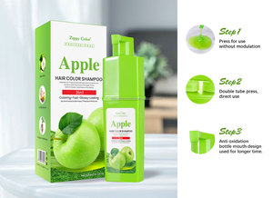 Oem/ODM nhà máy bán buôn Apple màu tóc gốc thực vật tự nhiên chiết xuất Ammonia miễn phí sử dụng nhà trái cây màu tóc dầu gội đầu - Product Image 3