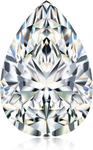 Piedra de Moissanita, Diamante Sintético Cultivado en Laboratorio, Color D, Claridad VVS1, Corte Redondo/Ovalado/Pera/Princesa, con Certificado GRA - Product Image 4