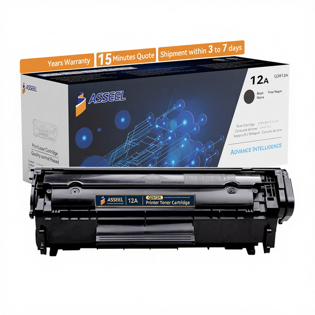 ASSEEL Q2612A Q2612X CRG303 12A Toner Cartridge for HP Black LaserJet 1010/1012/1015/1018/1020/1022/3015/ 3020/3030/3050/3052