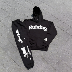 Conjunto Deportivo Personalizado para Hombre, Transpirable, de Secado Rápido, Resistente al Viento, con Sudadera con Cremallera y Forro de Felpa Francesa, para Otoño - Product Image 2