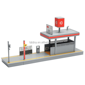 Modèle de voiture miniature en plastique ABS écologique à l'échelle 1:64, scène de <span class=keywords><strong>garage</strong></span>, rue de ville, métro, roues en PVC, collection, cadeau - Product Image 1