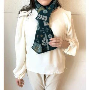 Écharpe double face pour femmes françaises, tout-aller, épaissie, en cachemire artificiel, design frais et tendance, en coton - Product Image 1