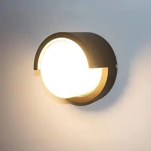מודרני חיצוני קיר אורות נמוך פרופיל קיר פמוטים מקורה מתקן תאורה עמיד למים סוגר אור בחוץ led מנורת קיר