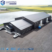 Bâtiment industriel préfabriqué en structure métallique pour usine, entrepôt et atelier