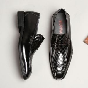 Chaussures habillées décontractées de luxe haut de gamme en cuir de vachette pour hommes - Saison automne, semelle souple, respirantes, antidérapantes - Product Image 3